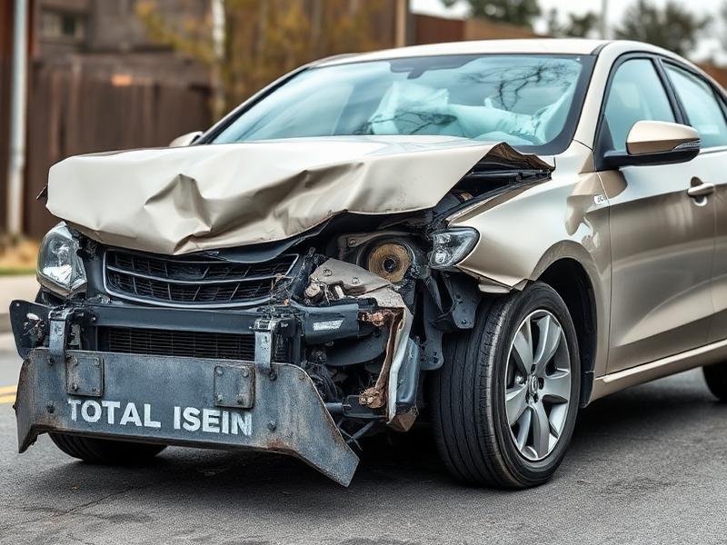 Total loss auto na aanrijding