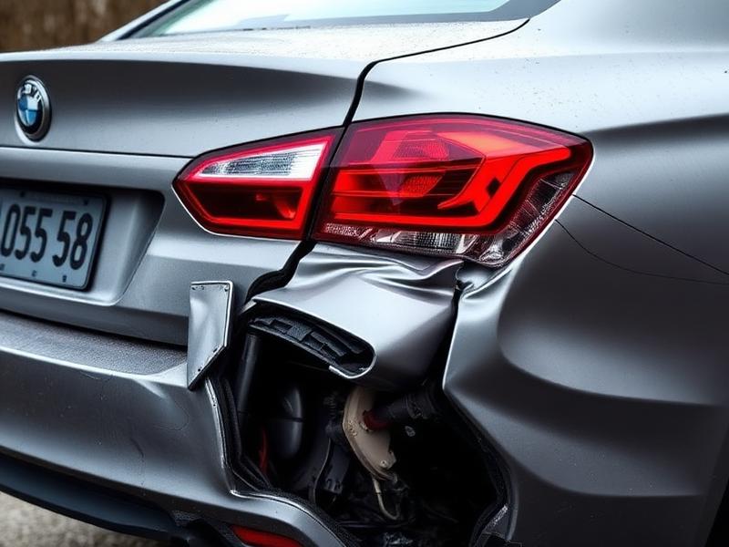 Auto met achterschade